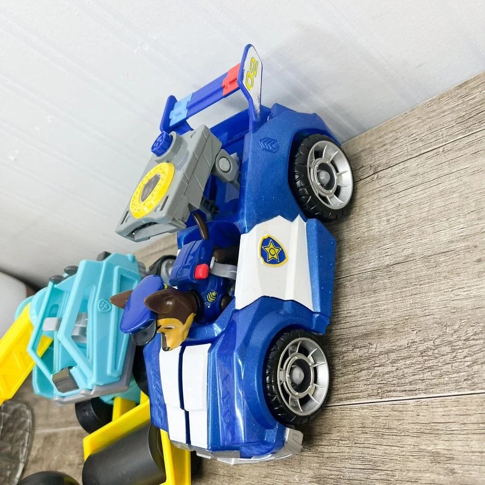 Paw Patrol Toy Vehicle Lot Chase Skye Rubble Motor Police Helicopter Bulldozer
